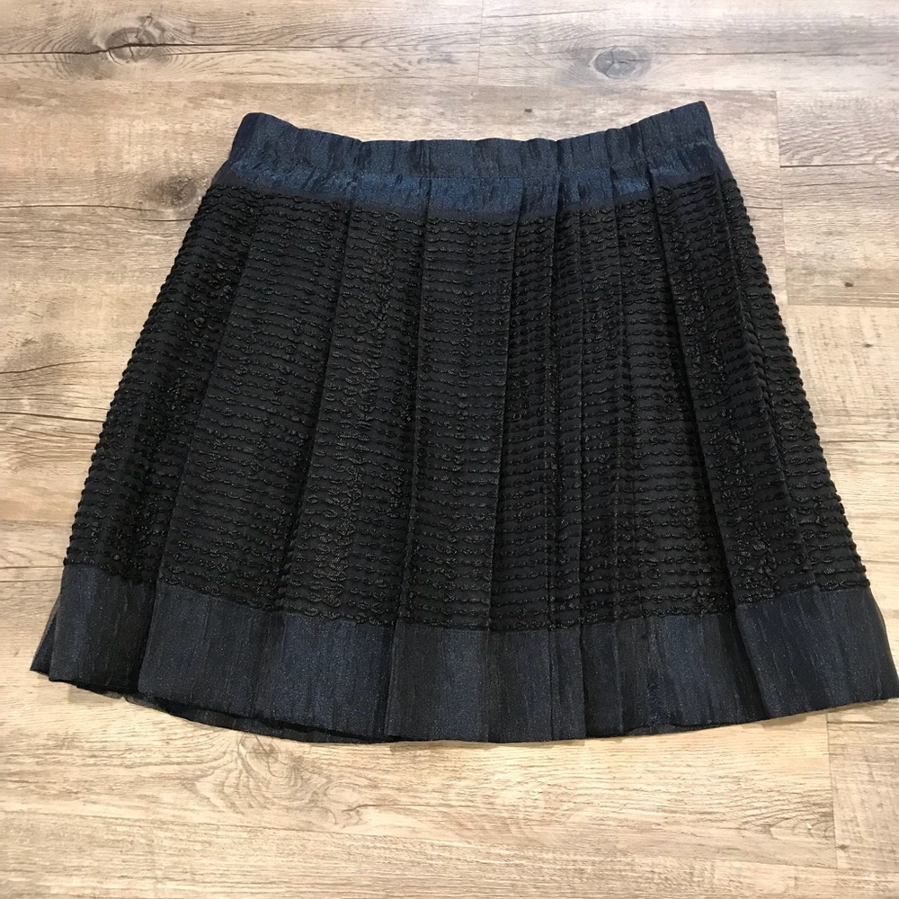 J.Crew Collection pleated textured skirt Sz 2 EUC